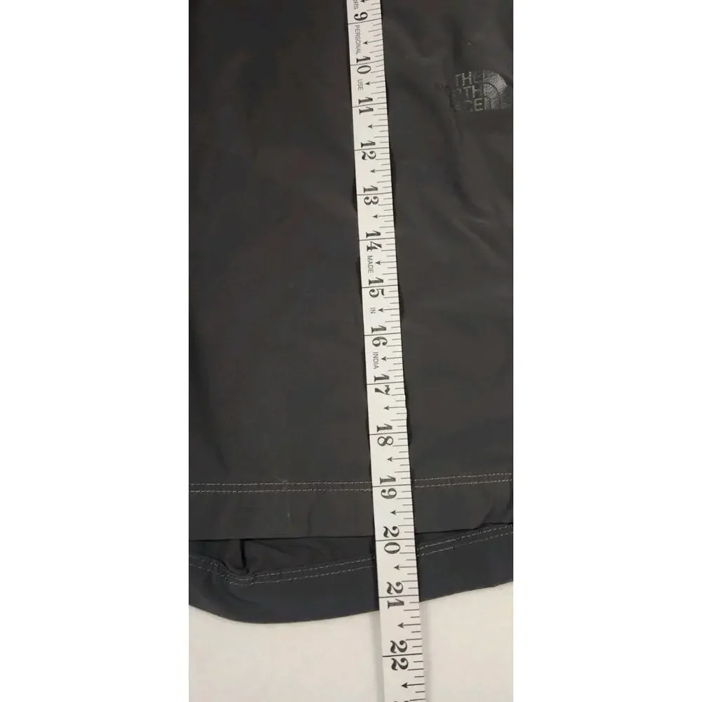 North Face Men's 36 BLK Nylon Activewear Shorts Zip Front